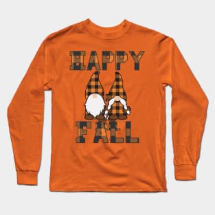 Happy Fall gnomes Long Sleeve T-Shirt